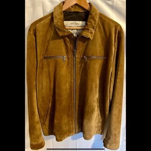 Banana Republic Suede Brown Tan Jacket Large